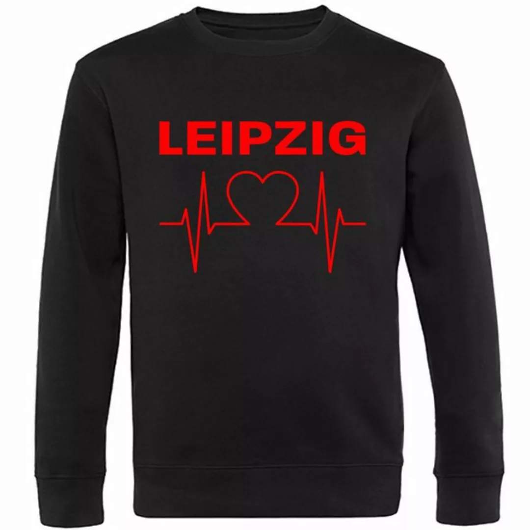 multifanshop Sweatshirt Leipzig - Herzschlag - Pullover günstig online kaufen