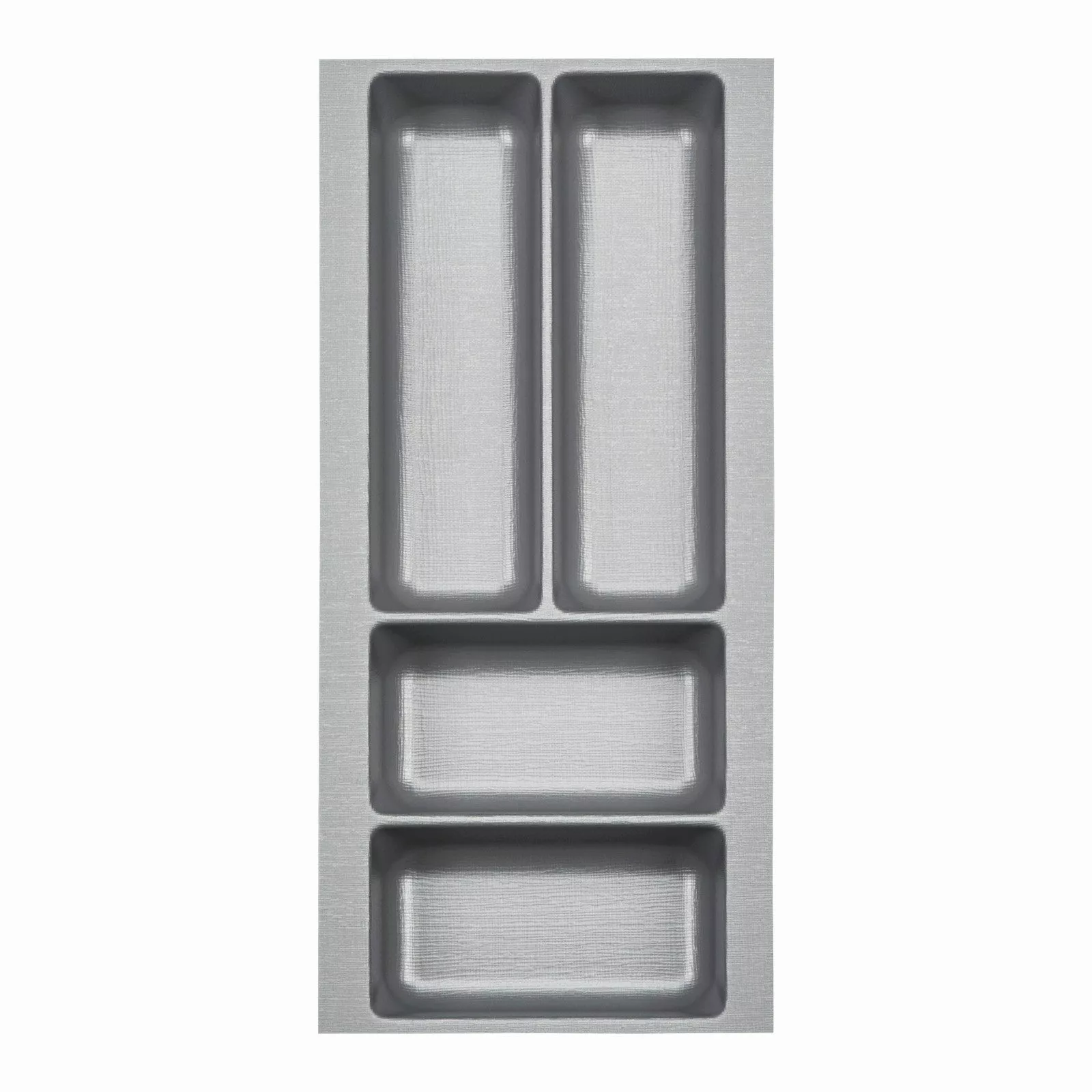SO-TECH® Besteckeinsatz Orga-Box 2 silbergrau Canvas günstig online kaufen