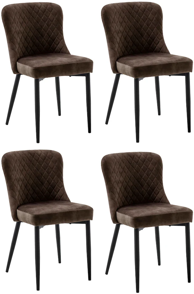 MCA furniture 4-Fußstuhl "ABOSHI Esszimmerstuhl (4er Set)", (Set), 4 St., V günstig online kaufen