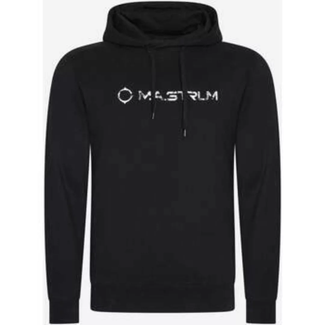 Ma.strum  Sweatshirt Kapuzenpullover mit rissigem Logo – Schwarz günstig online kaufen