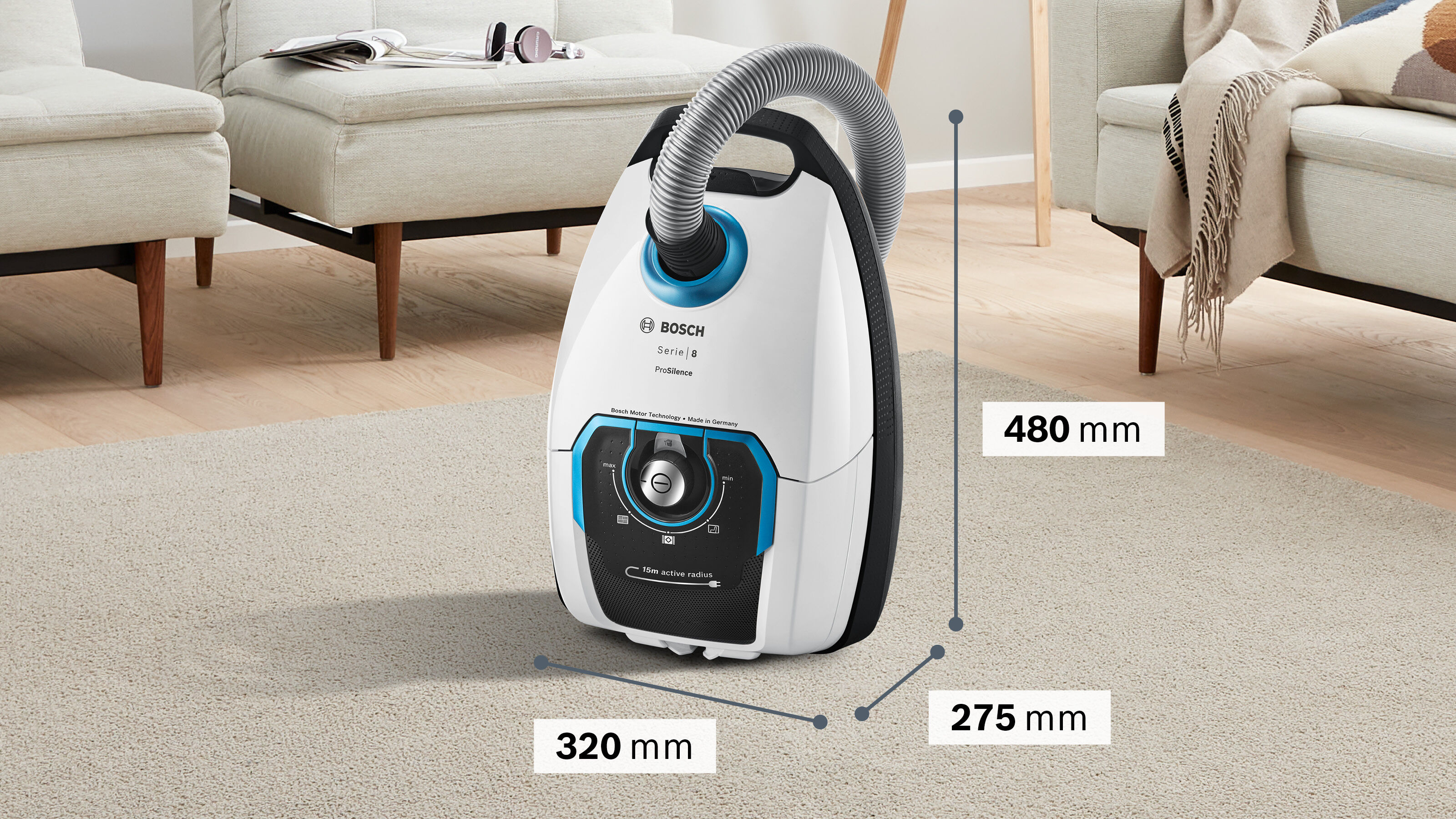 BOSCH Bodenstaubsauger »BGB75XSIL«, 650 W, mit Beutel günstig online kaufen