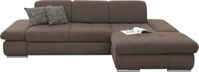 set one by Musterring Ecksofa "SO4100 V", mit verstellbaren Kopfteilen, wah günstig online kaufen