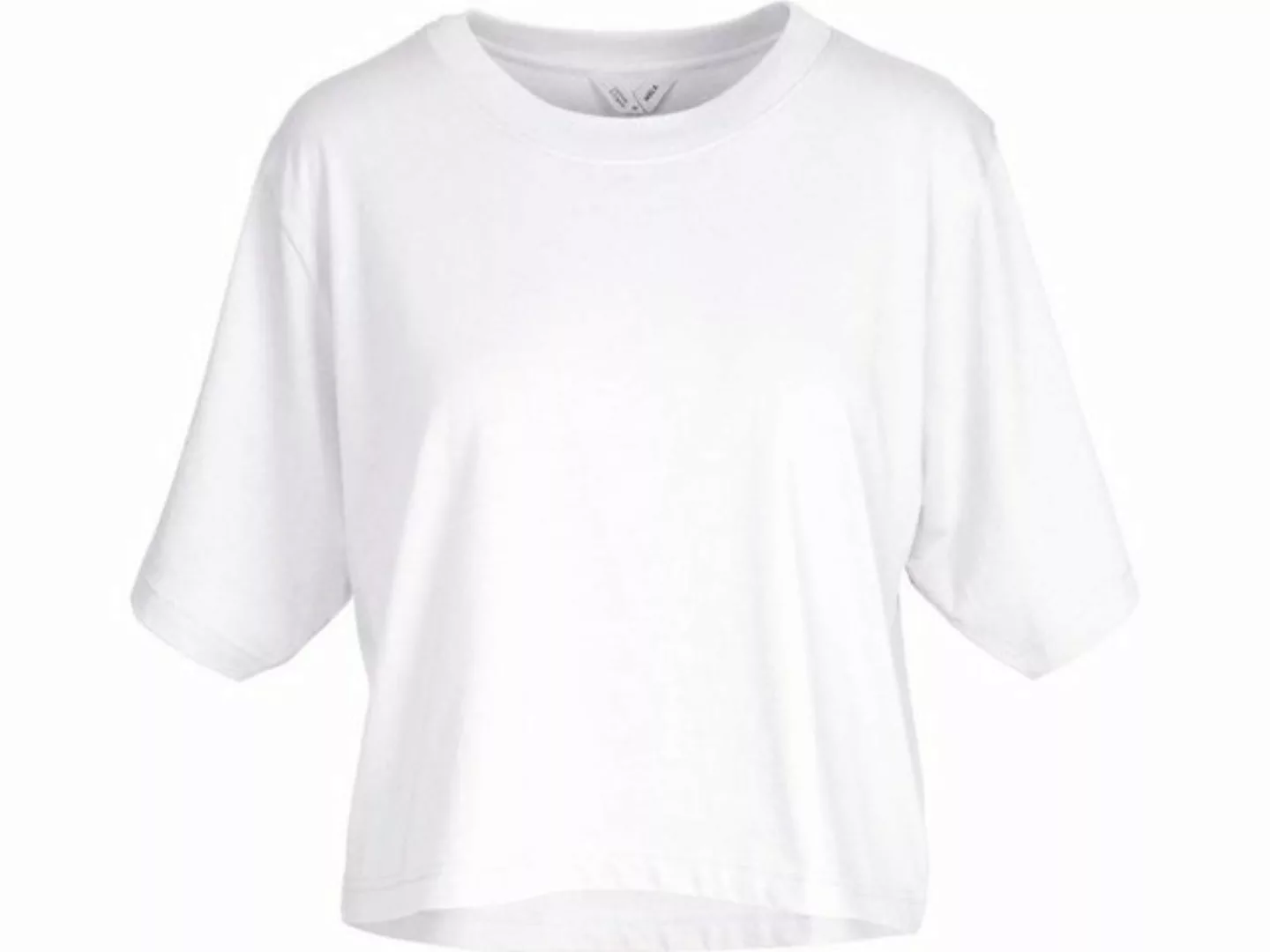 MELA Kurzarmshirt Cropped T-Shirt DESNA Rippbündchen günstig online kaufen