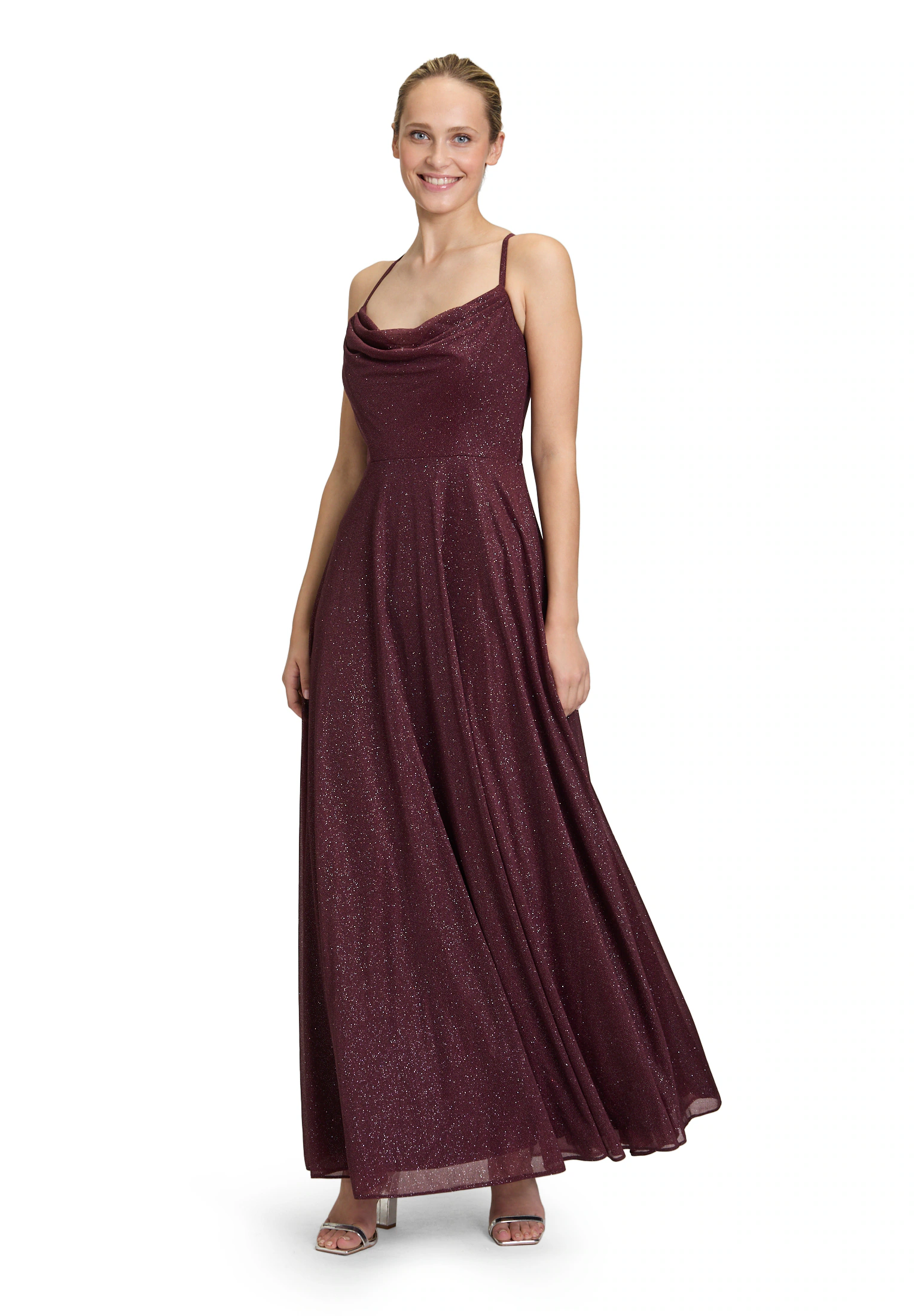 Vera Mont Abendkleid "Vera Mont Damen Abendkleid mit Wasserfallausschnitt", günstig online kaufen