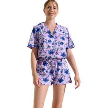 Lisca  Pyjamas/ Nachthemden Pyjama Shorts Hemd Kurzarm Flowers  Cheek günstig online kaufen