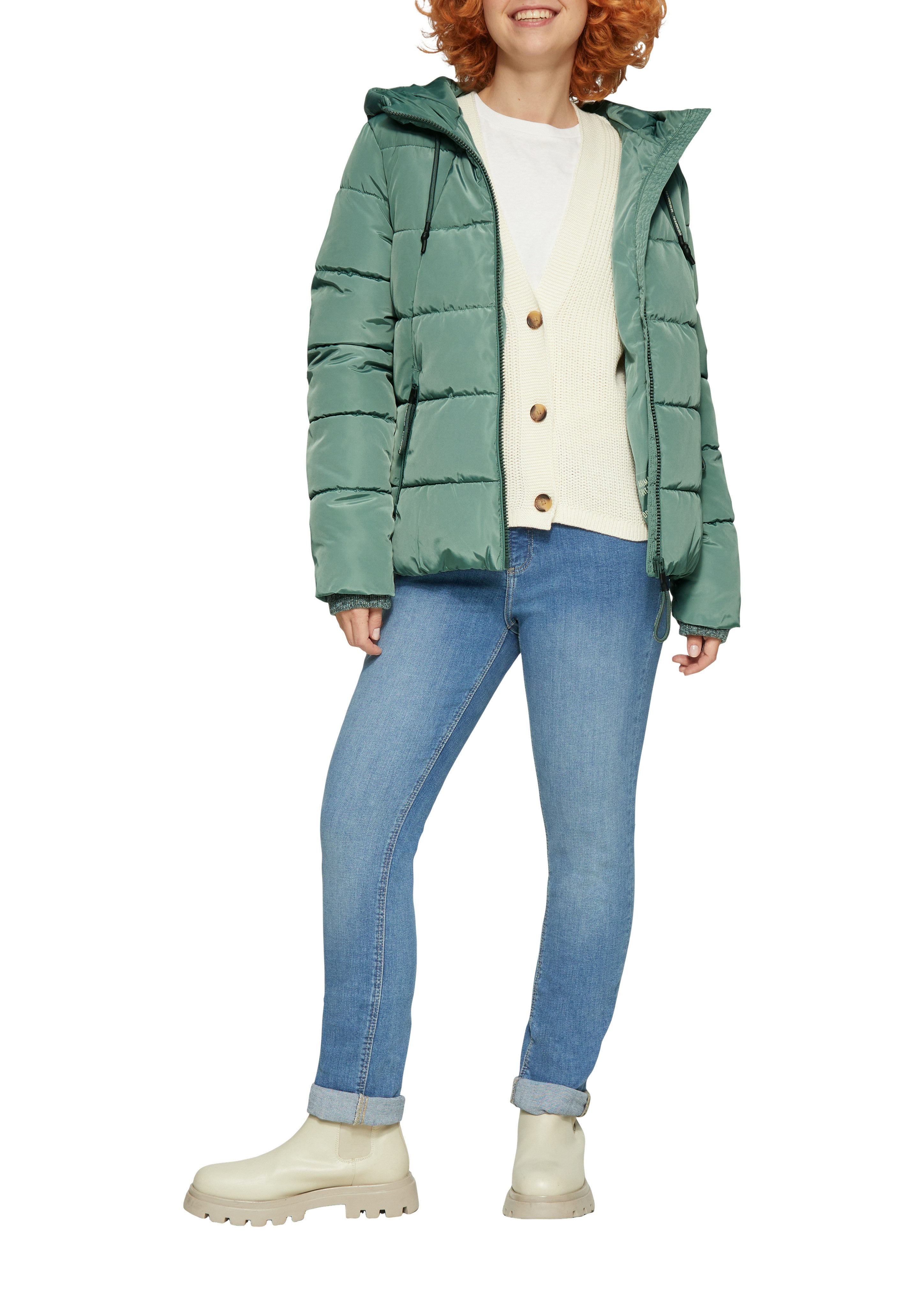 QS Steppjacke mit Kapuze günstig online kaufen