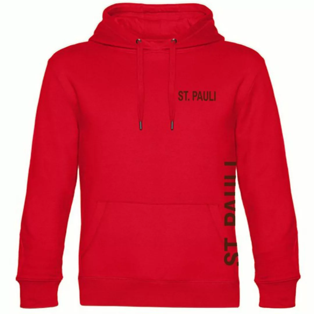 multifanshop Kapuzensweatshirt St. Pauli - Brust & Seite - Pullover günstig online kaufen