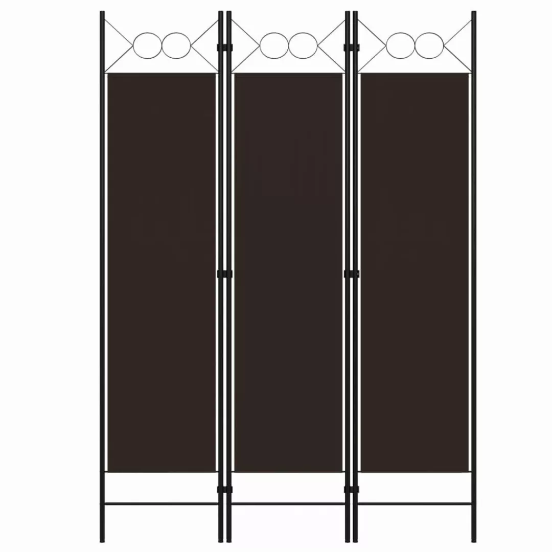 vidaXL Raumteiler 3-tlg. Raumteiler Braun 120 günstig online kaufen