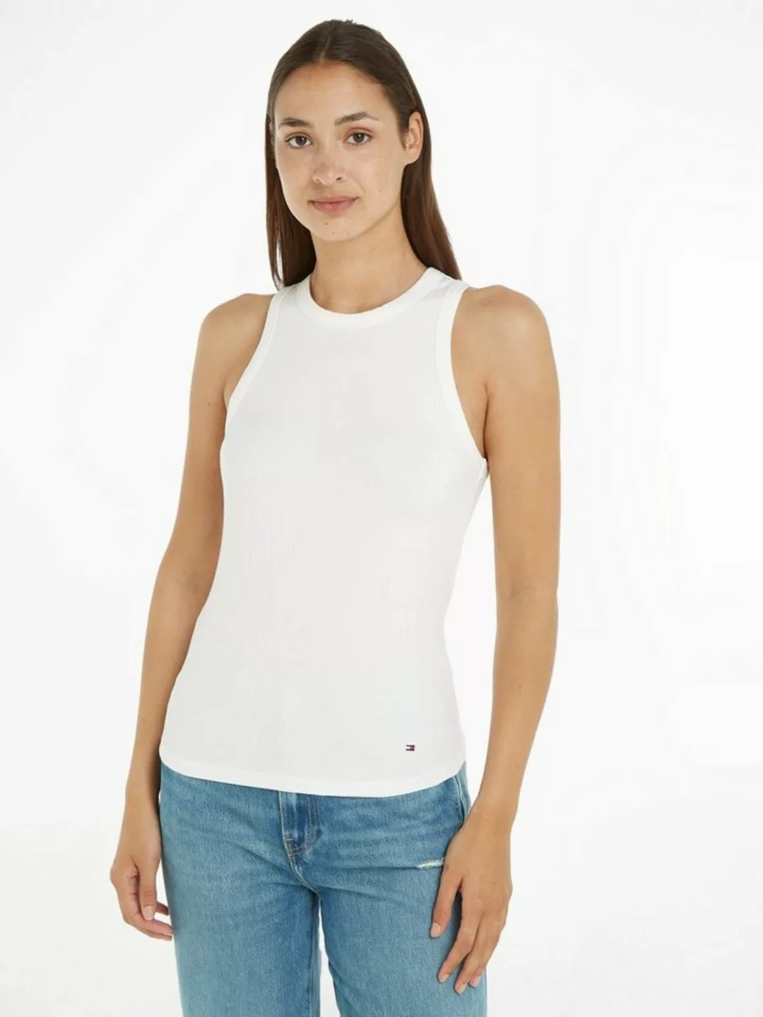 Tommy Hilfiger Ripptanktop SLIM 5X2 RIB TANK TOP NS trägerloses elastisches günstig online kaufen