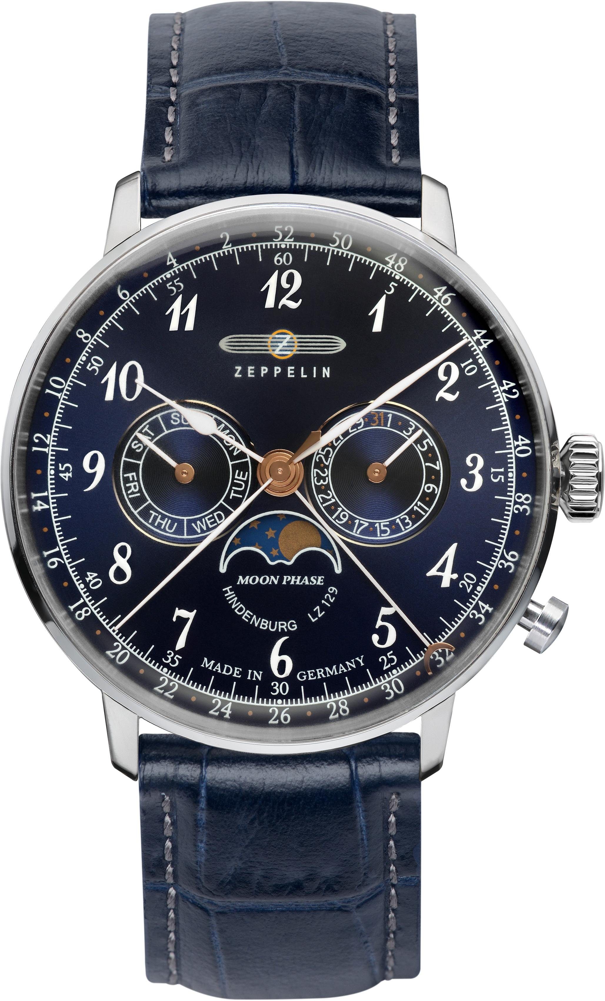 ZEPPELIN Multifunktionsuhr LZ 129 Hindenburg Moonphase günstig online kaufen