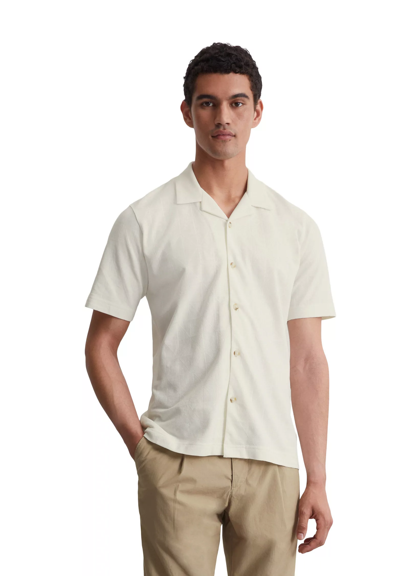 Marc OPolo Poloshirt "aus Jacquard-Jersey" günstig online kaufen