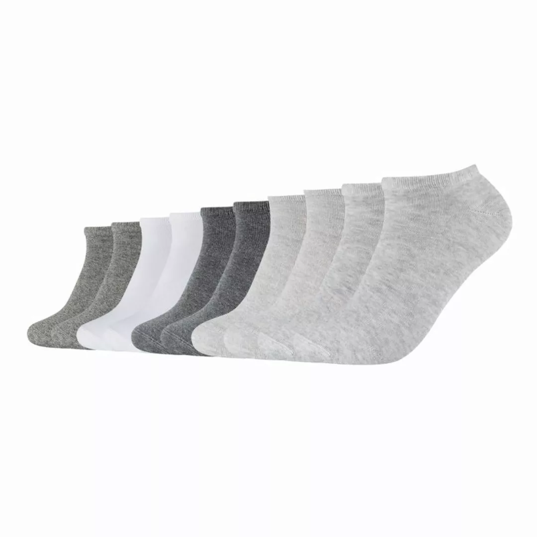 s.Oliver Unisex Socken, 10er Pack - Sneaker, einfarbig Grau/Weiß (Mix) 35-3 günstig online kaufen