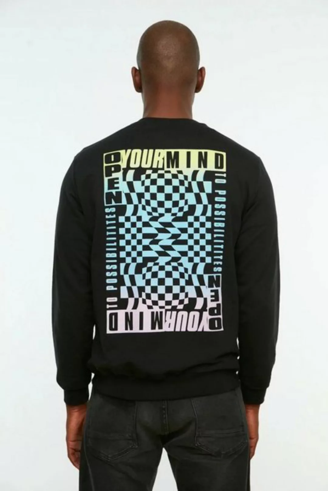 TEXEMP Sweatshirt Herren Sweatshirt Pullover Basic Pulli Rundhals Langarmsh günstig online kaufen