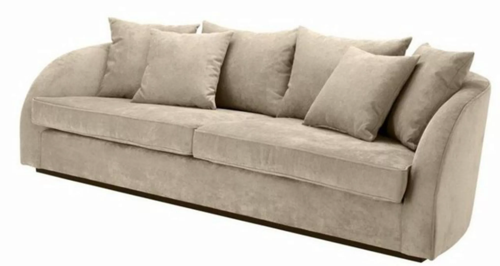 Casa Padrino Sofa Luxus Hotel Sofa Greige 255 x 91 x H. 72 cm - Designer Ko günstig online kaufen