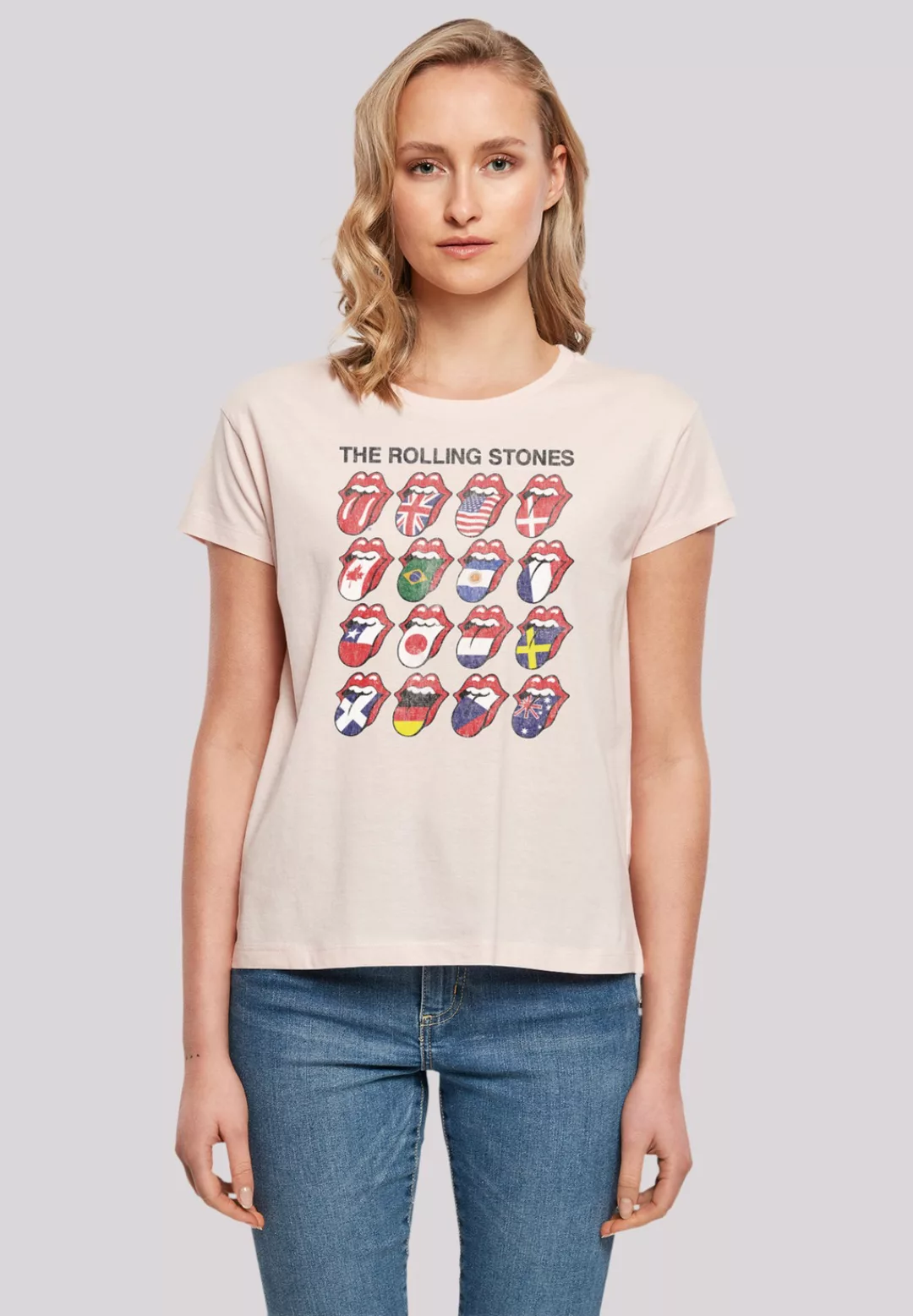 F4NT4STIC T-Shirt "The Rolling Stones Voodoo Lounge Tongues", Musik, Band, günstig online kaufen