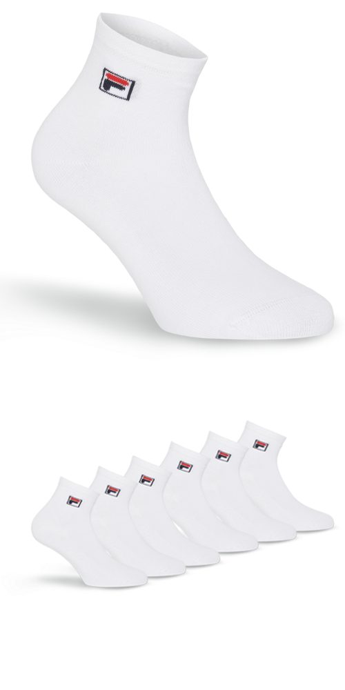 Fila Kurzsocken "UNISEX QUARTER PLAIN SOCKS", (6 Paar), mit Logo-Schriftzug günstig online kaufen