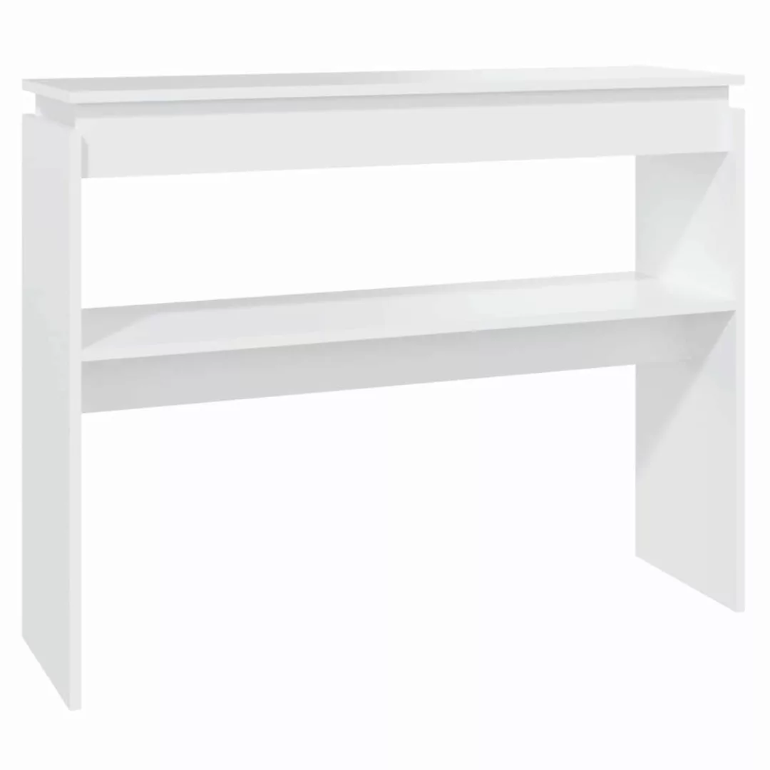 vidaXL Beistelltisch Konsolentisch Weiß 102x30x80 cm günstig online kaufen