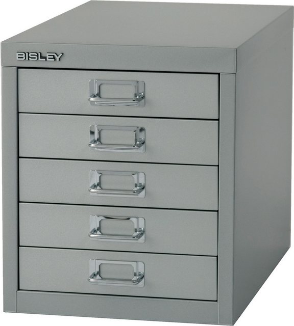 Bisley Aktenschrank MultiDrawer Schubladenschrank in Silber - Maße: H 33 x günstig online kaufen