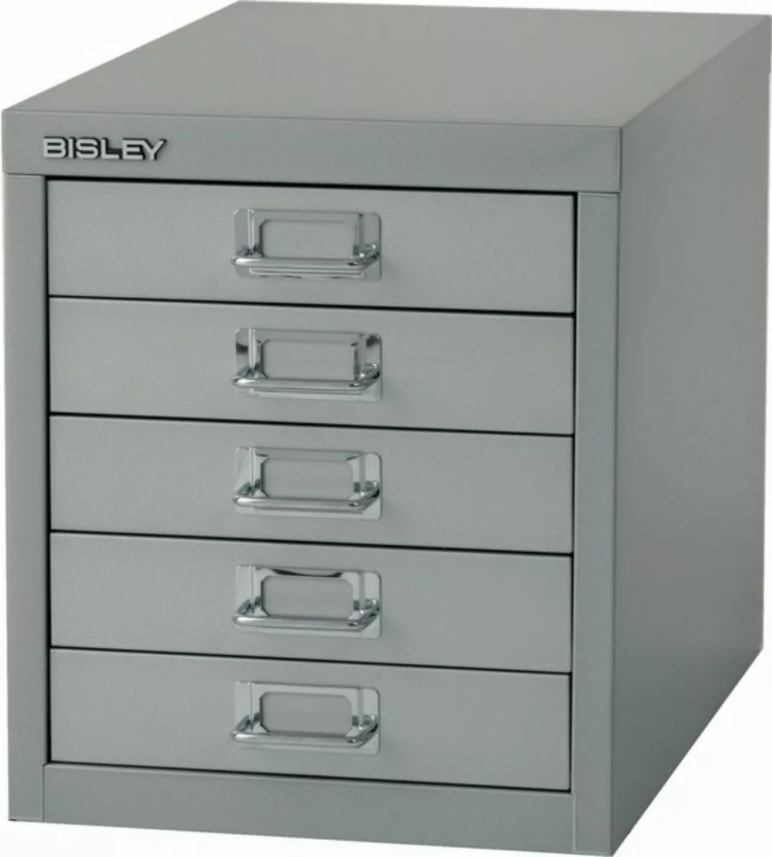 Bisley Aktenschrank MultiDrawer Schubladenschrank in Silber - Maße: H 33 x günstig online kaufen