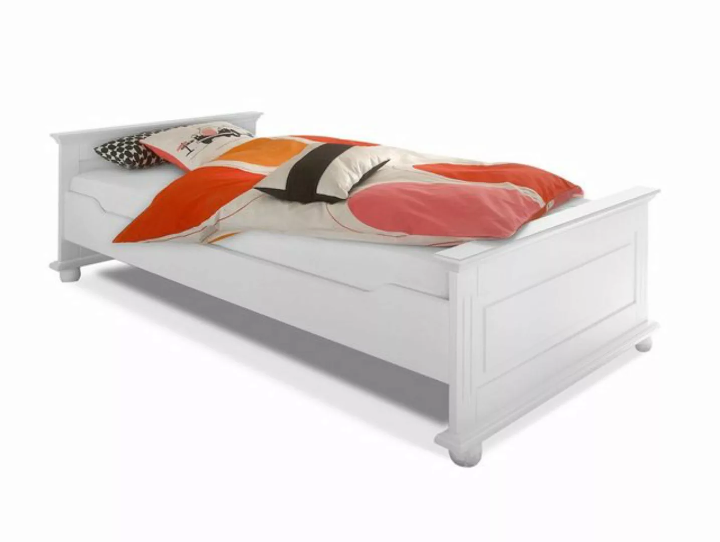 Moebel-Eins Futonbett, LORELEI Einzelbett 90x200 cm, Material Massivholz, K günstig online kaufen