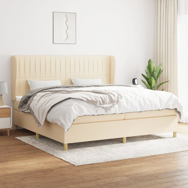 vidaXL Boxspringbett Bett Boxspringbett mit Matratze & Topper Stoff verschi günstig online kaufen