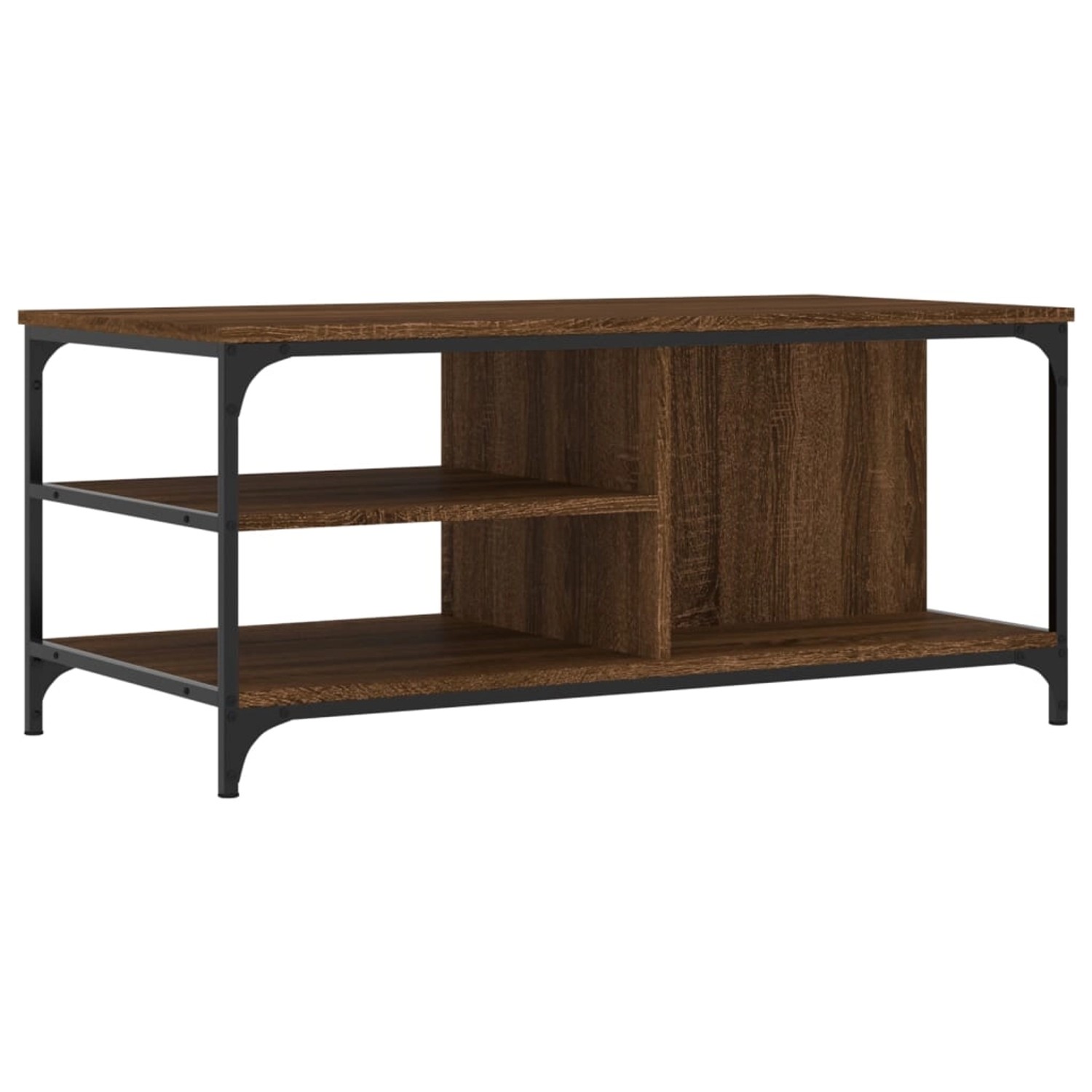 vidaXL Couchtisch Braun Eichen-Optik 100x50x45 cm Holzwerkstoff Modell 1 günstig online kaufen