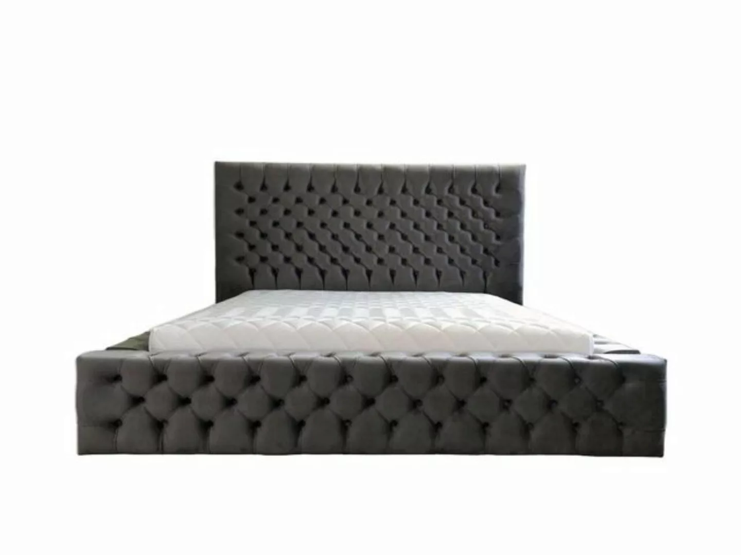 JVmoebel Bett Chesterfield Doppel Schlafzimmer Holzmöbel Design elegante Po günstig online kaufen