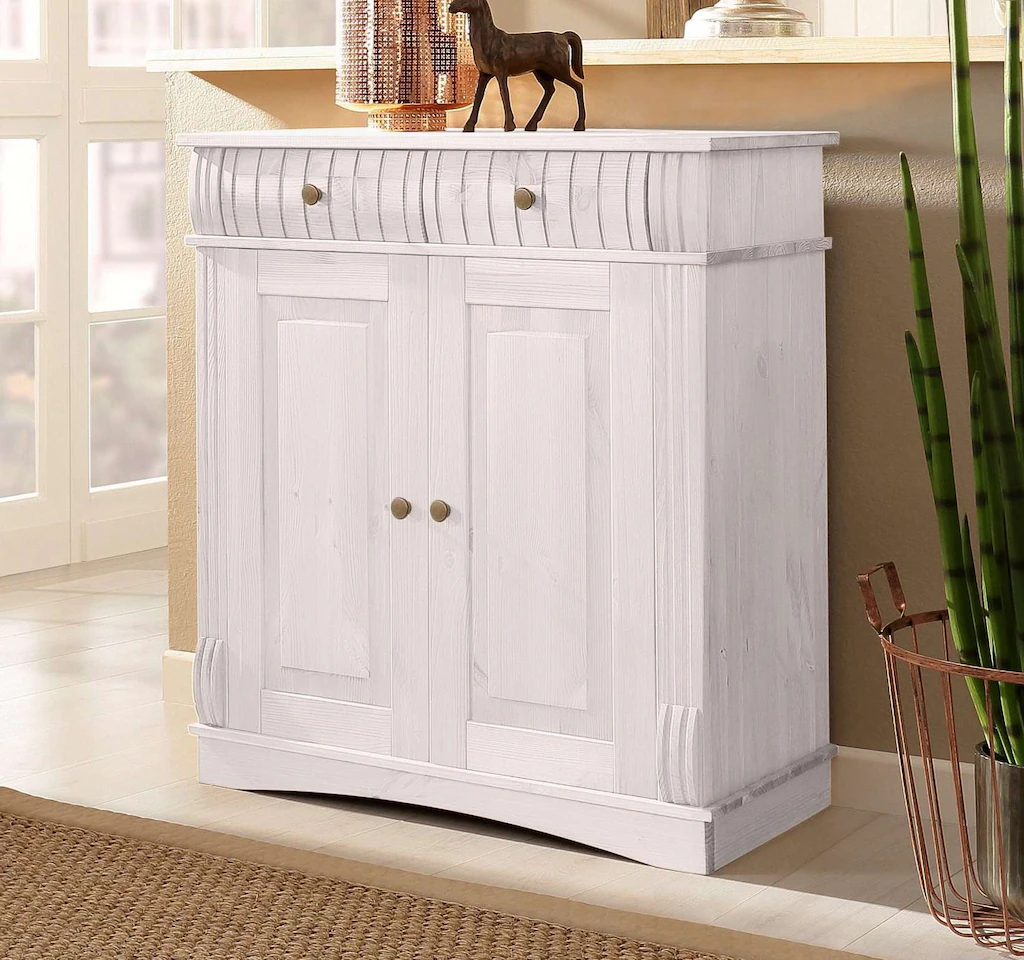 Home affaire Kommode "Teresa Sideboard nur 2 Schubkästen", aus massiver Kie günstig online kaufen