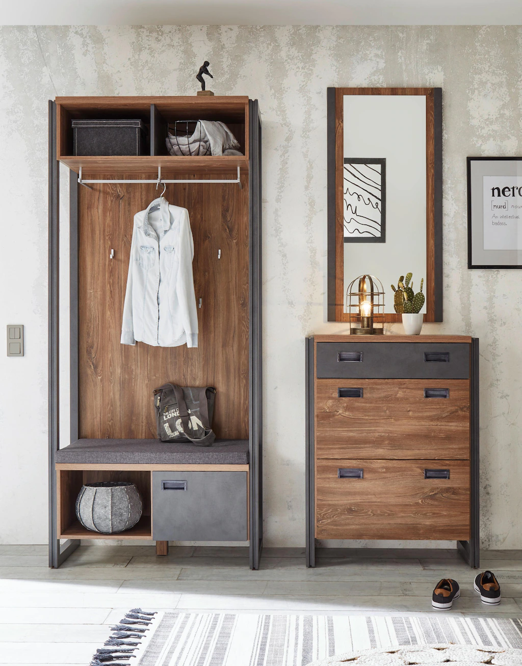 Home affaire Garderoben-Set "Detroit", (Set, 3 St.) günstig online kaufen