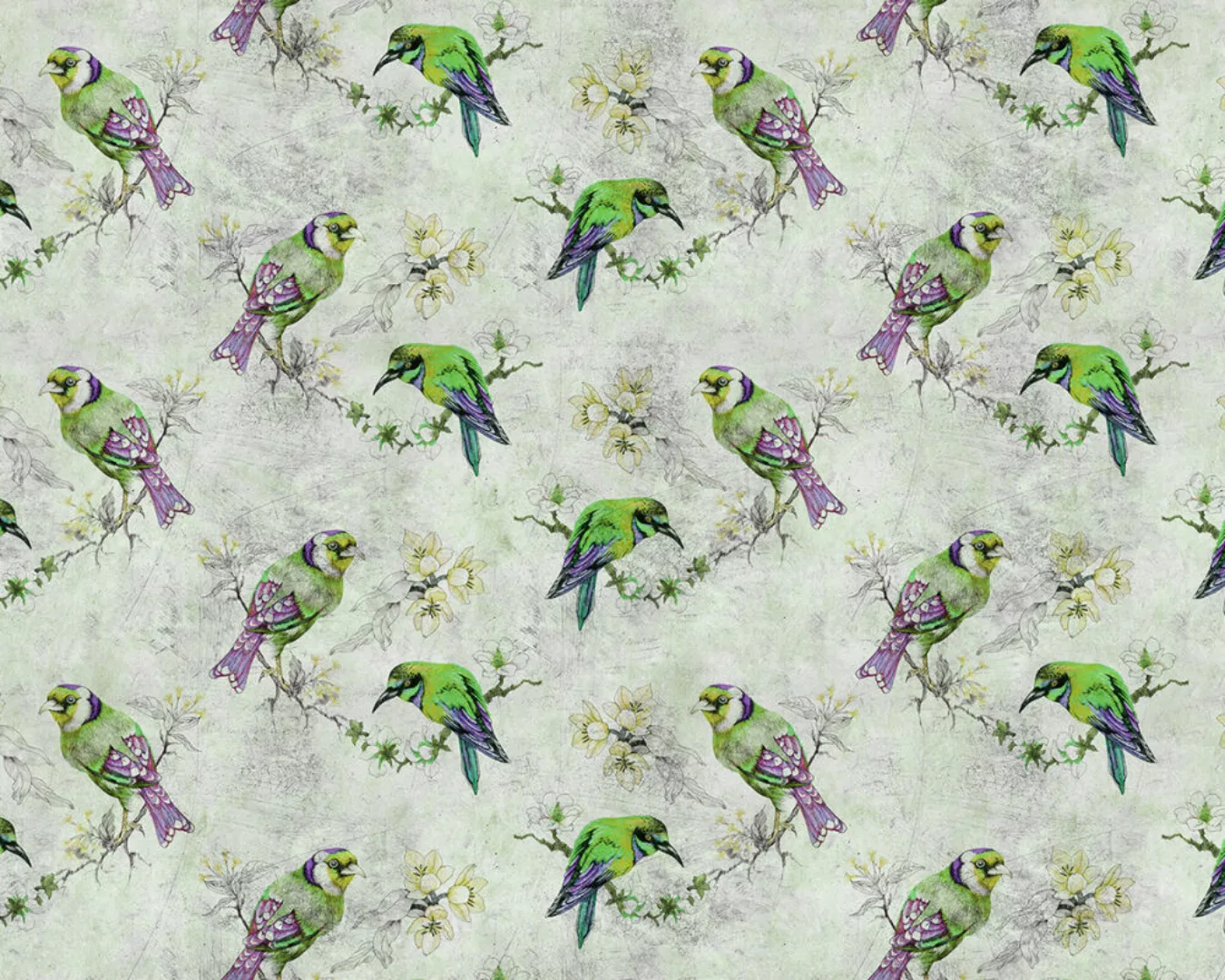Fototapete "love birds 2" 4,00x2,70 m / Glattvlies Perlmutt günstig online kaufen