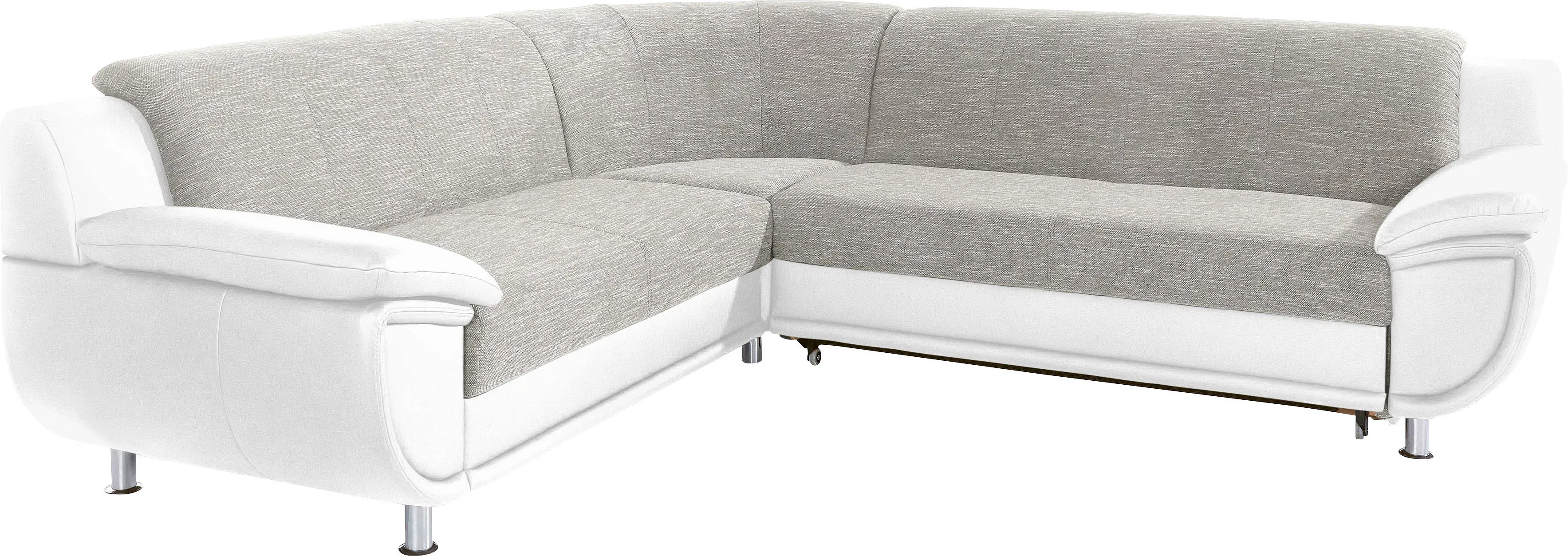 TRENDMANUFAKTUR Ecksofa "Rondo 3, zeitlos und modern, im Materialmix, L-For günstig online kaufen