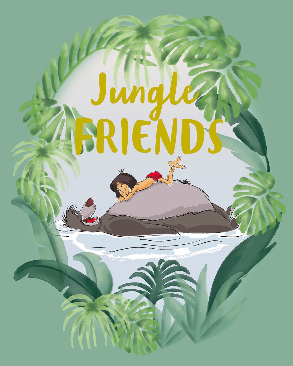 Komar Bild "Jungle Book Friends", Disney, (1 St.), Wandbild zur Dekoration günstig online kaufen