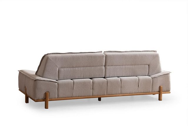 Xlmoebel Sofa Modernes graues Drei-Sitzer Stoffsofa Polstercouch Sitzmöbel, günstig online kaufen