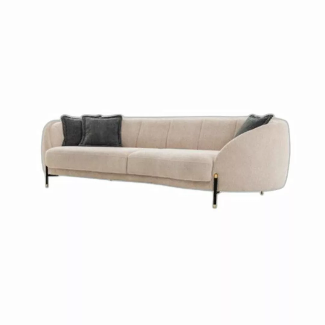 Xlmoebel Sofa Beige Sitzpolster Couch Design Sofas 4 Plätze Möbel Stoff, He günstig online kaufen