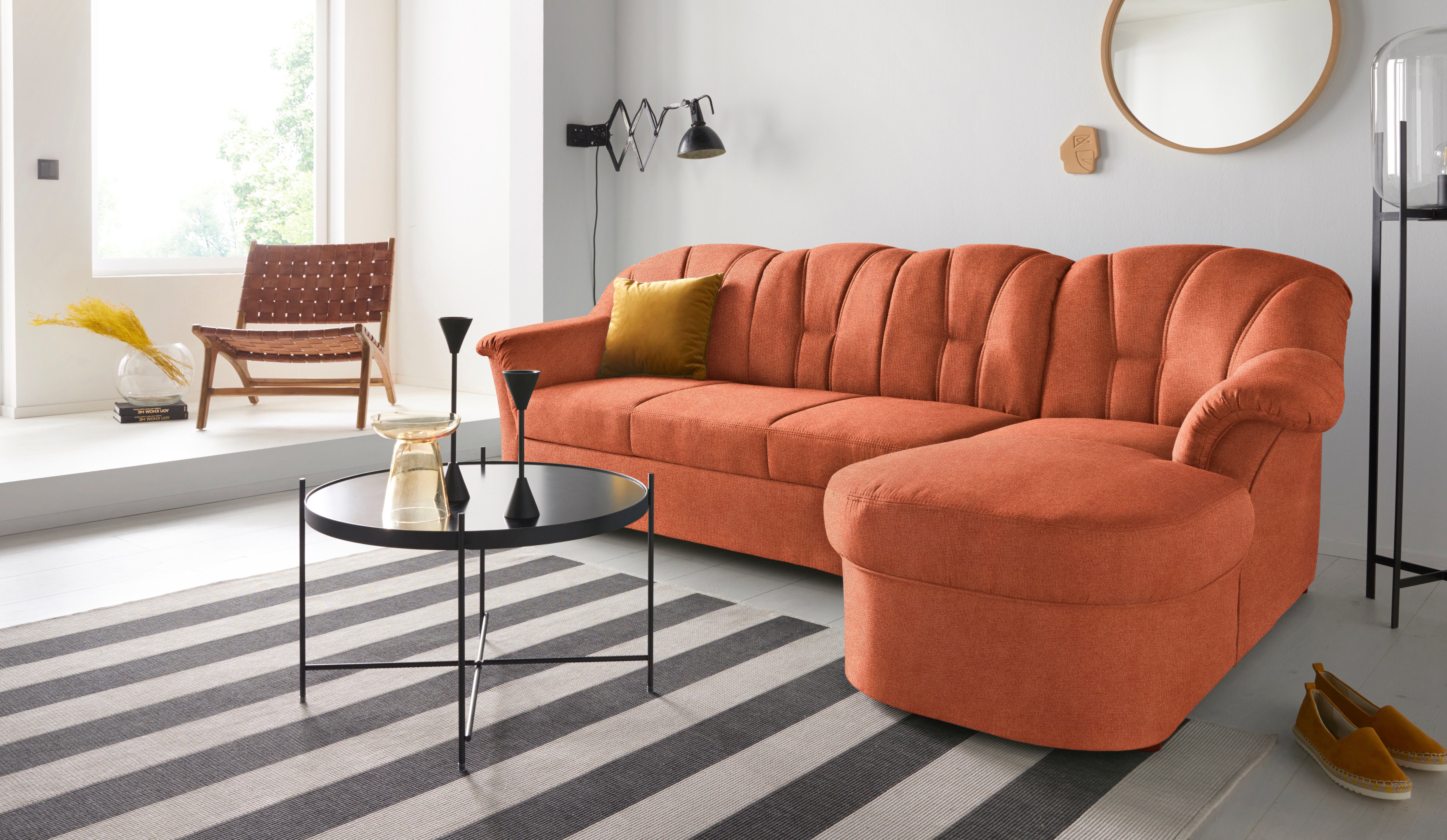 DOMO collection Ecksofa "Topper zeitlos elegant, kompakte Stellmaße, OTTOs günstig online kaufen