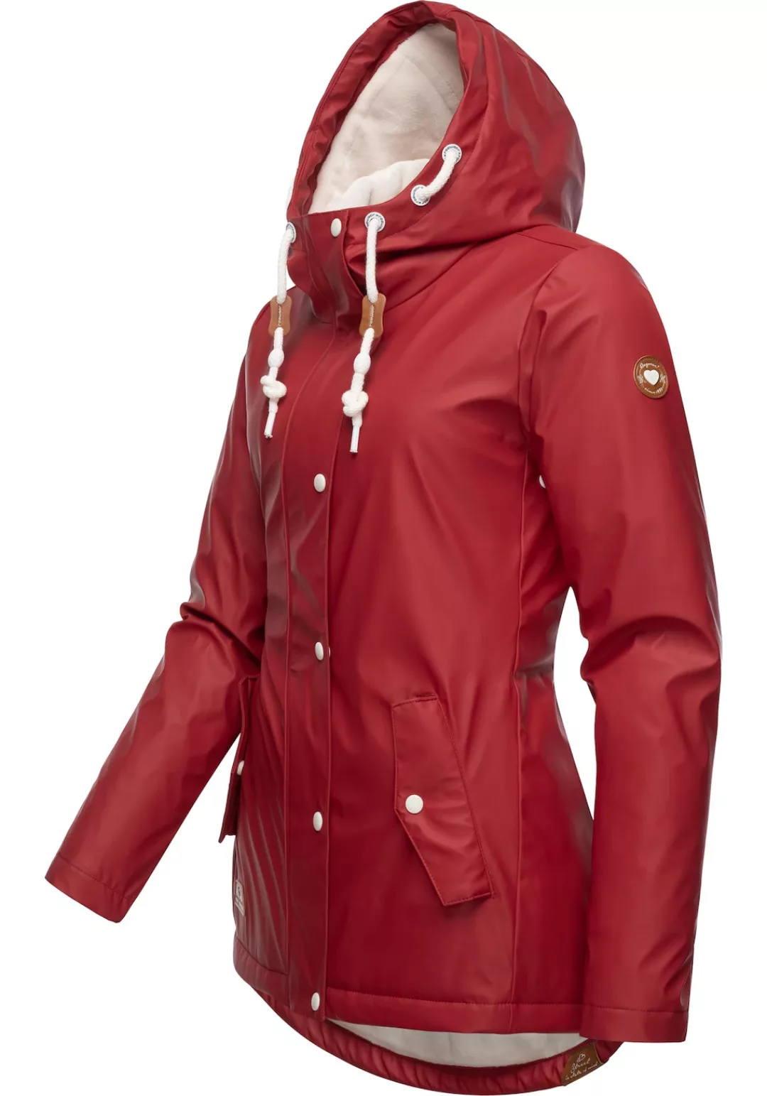 Ragwear Regenjacke "Marge", mit Kapuze, warm gefütterter Damen Winter Regen günstig online kaufen