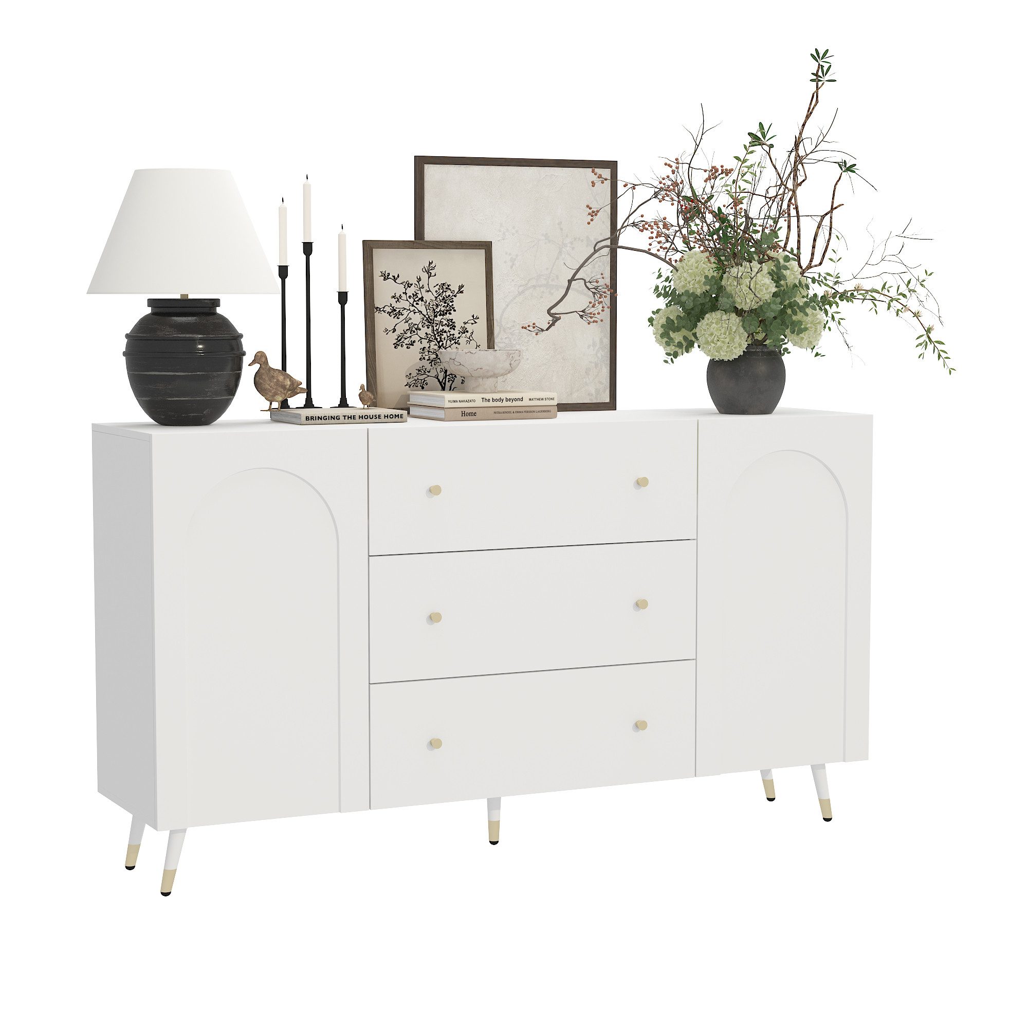 FUFU&GAGA Sideboard Weiß günstig online kaufen