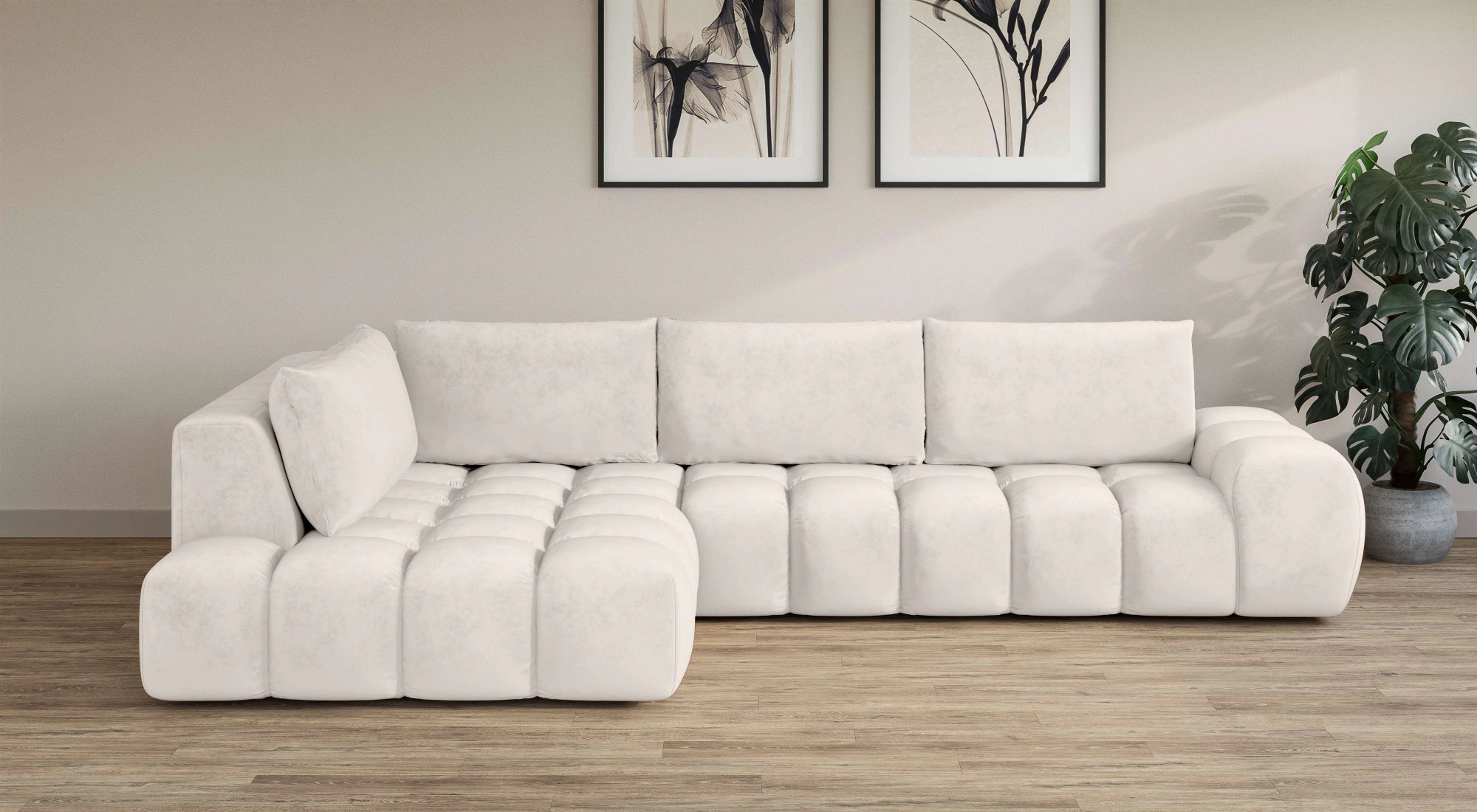 INOSIGN Ecksofa "AZITA klein, L-Form, elegant und bequem Designsofa", lose günstig online kaufen