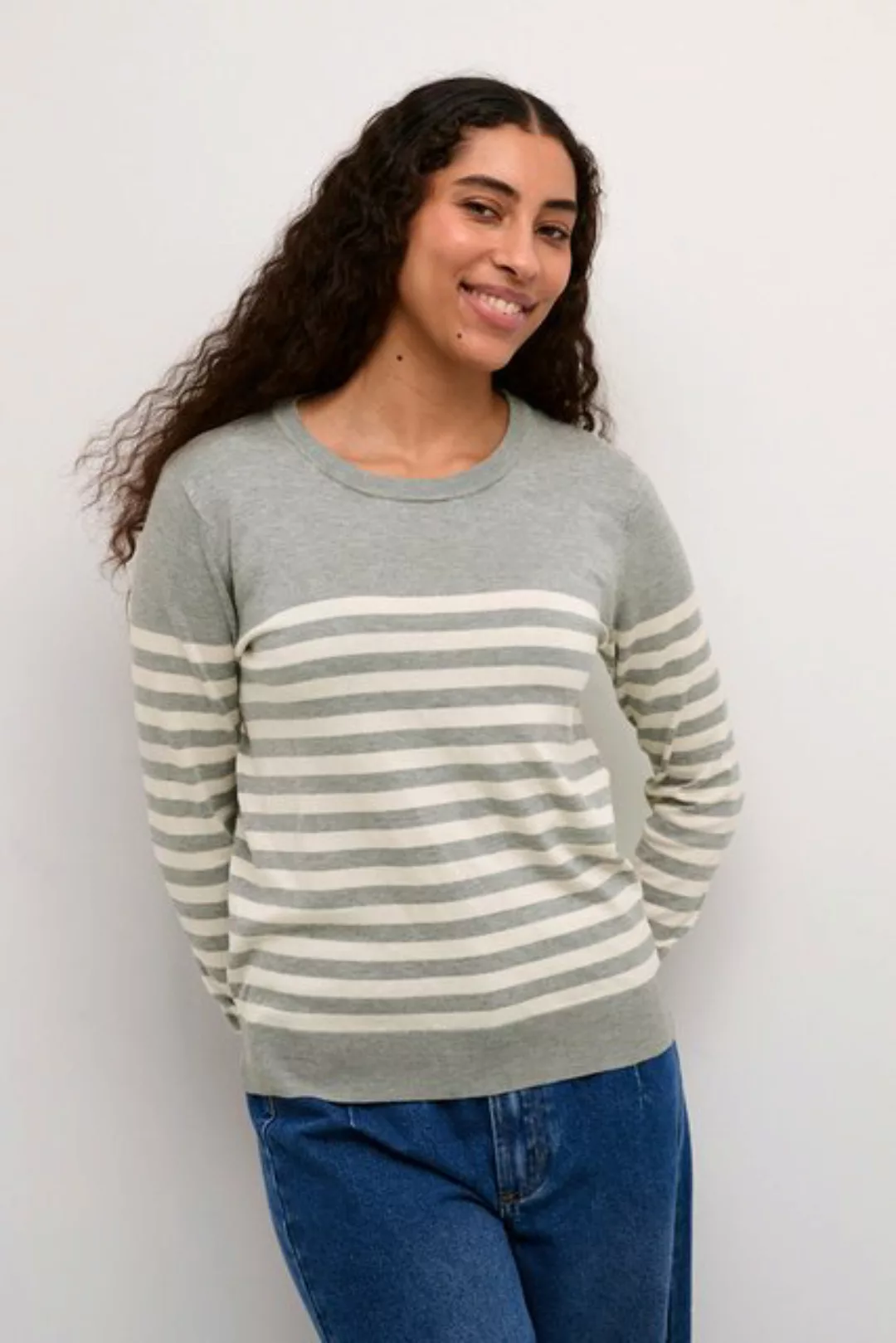 KAFFE Strickpullover KAlizza Striped Knit Pullover günstig online kaufen