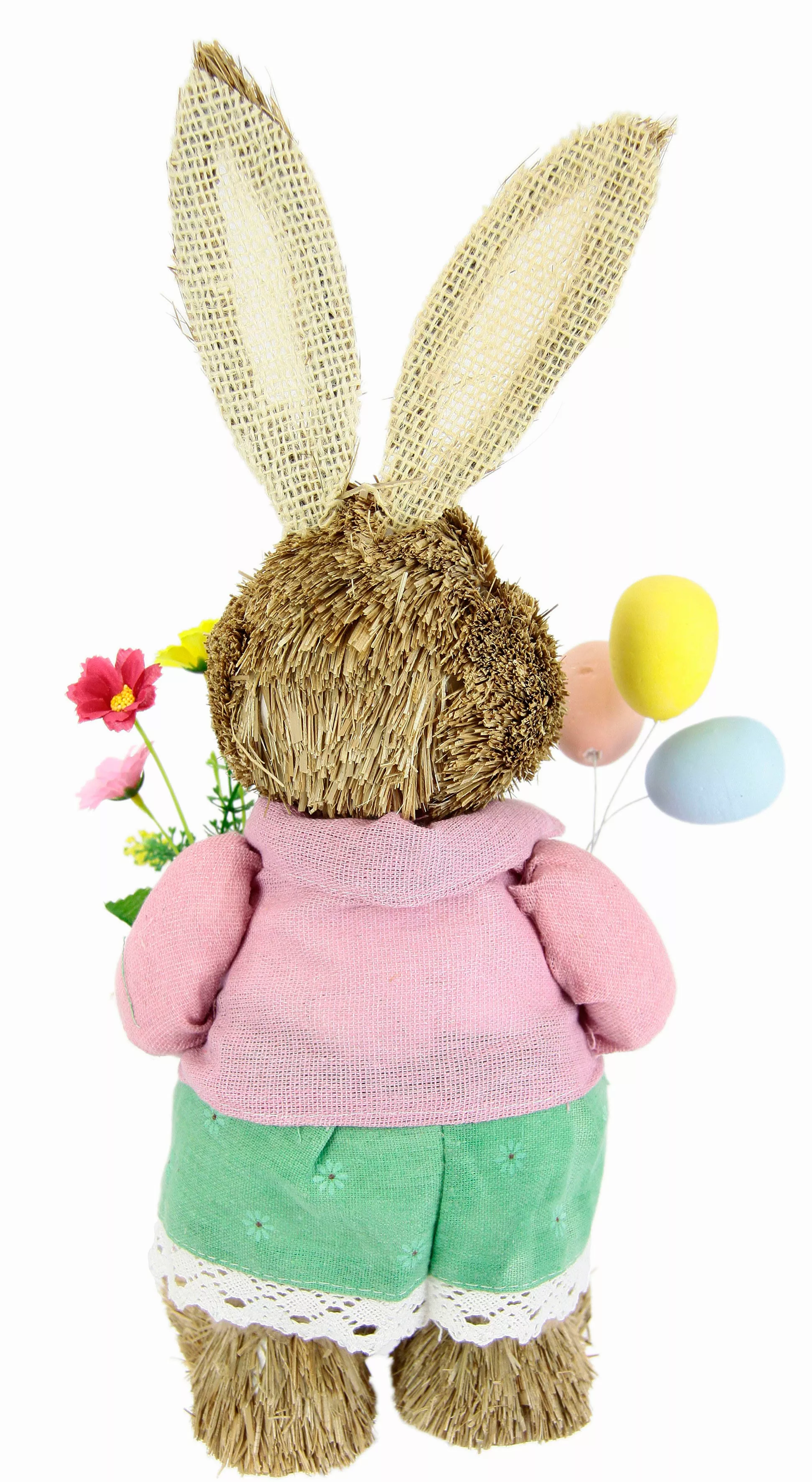 I.GE.A. Dekoobjekt "Häsin", Mit Eier aus Bast Hase Osterhasen Frühling Figu günstig online kaufen