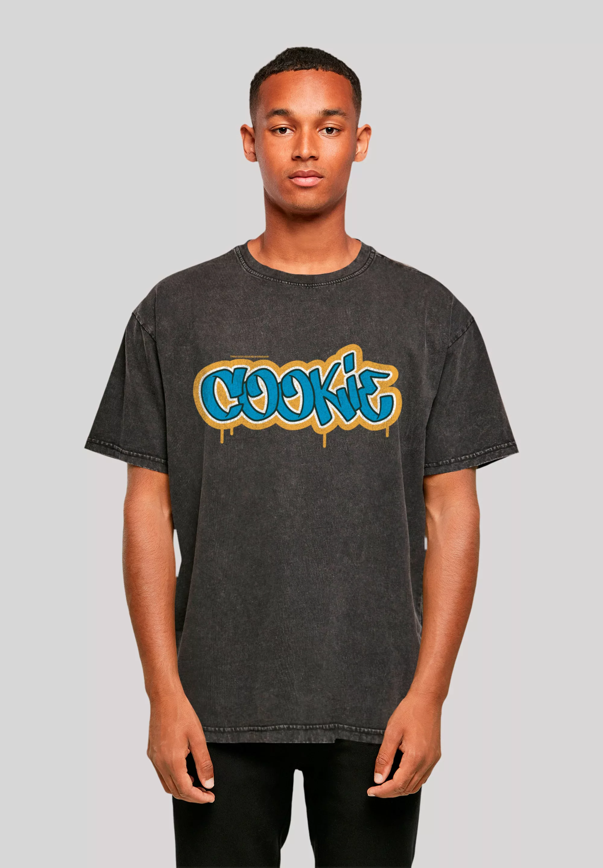 F4NT4STIC T-Shirt "Sesamstraße Cookie Graffiti Tag", Premium Qualität günstig online kaufen