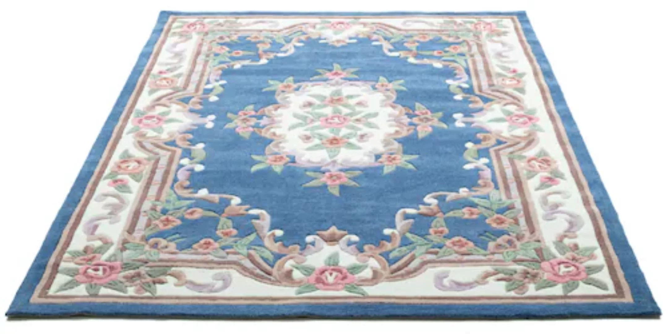 THEKO Vintageteppich  Ming ¦ blau ¦ Synthetische Fasern ¦ Maße (cm): B: 60 günstig online kaufen