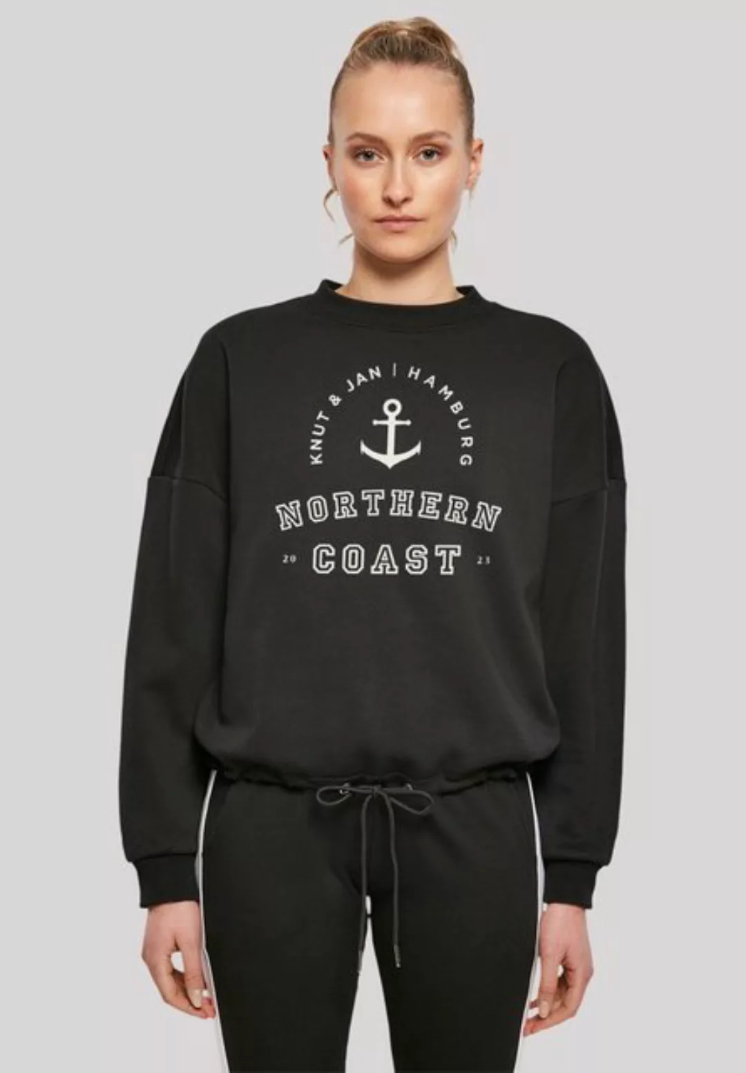 F4NT4STIC Sweatshirt Northern Coast Knut & Jan Hamburg Print günstig online kaufen