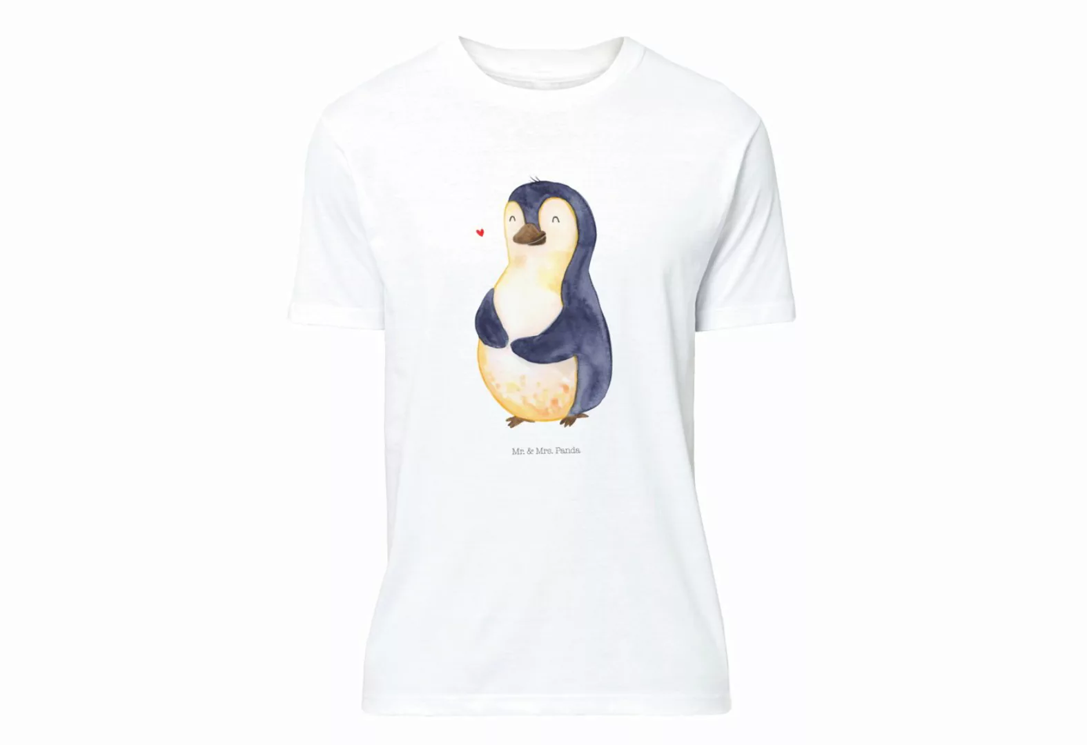 Mr. & Mrs. Panda T-Shirt Pinguin Diät - Weiß - Geschenk, Bauch, Frauen, T-S günstig online kaufen