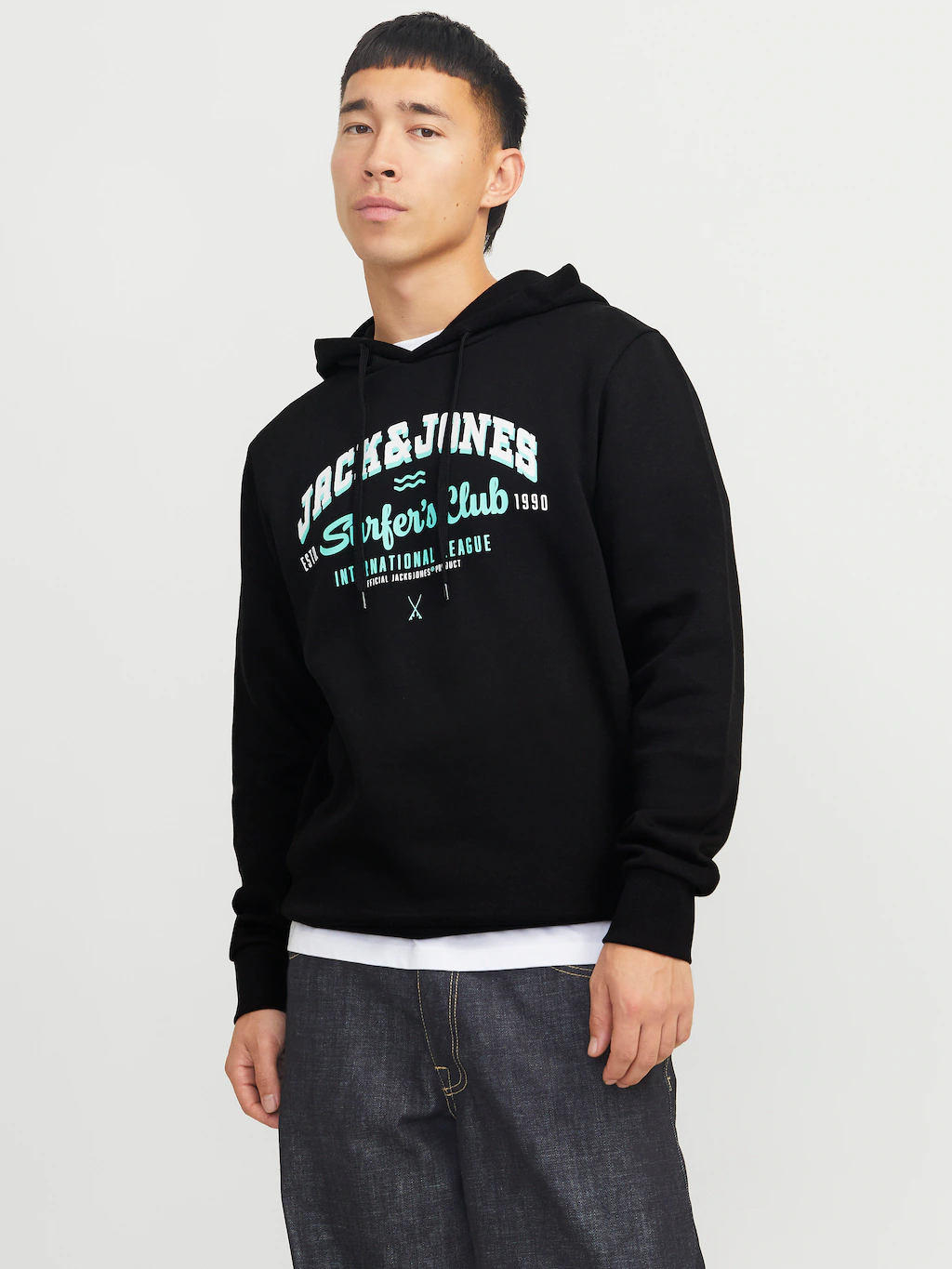 Jack & Jones Kapuzensweatshirt "JJELOGO SWEAT HOOD 2 COL 24/25 NOOS", mit L günstig online kaufen