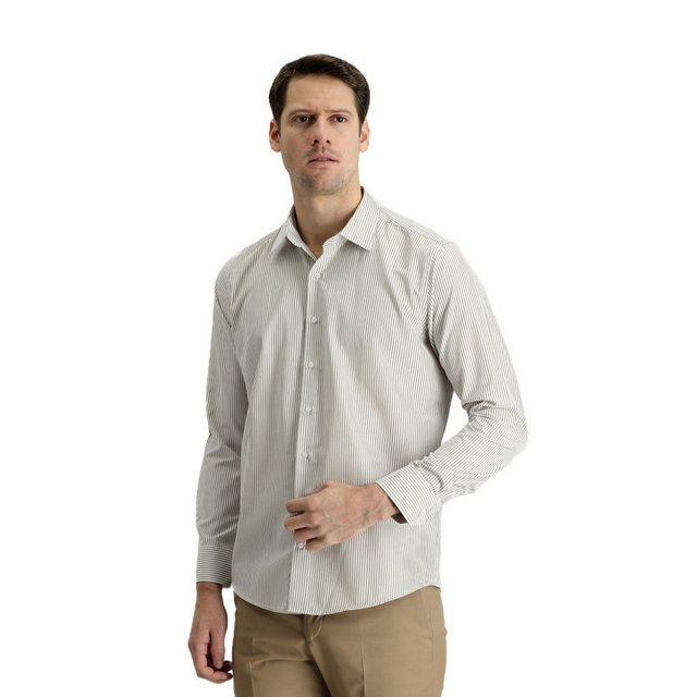 KIGILI Langarmhemd Herrenhemd Langarm Klassisches Hemd, Hemd für Business-M günstig online kaufen