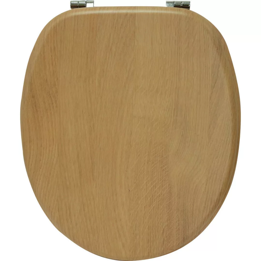 WC-Sitz braun MDF B/H/T: ca. 45,8x5,7x37,6 cm günstig online kaufen