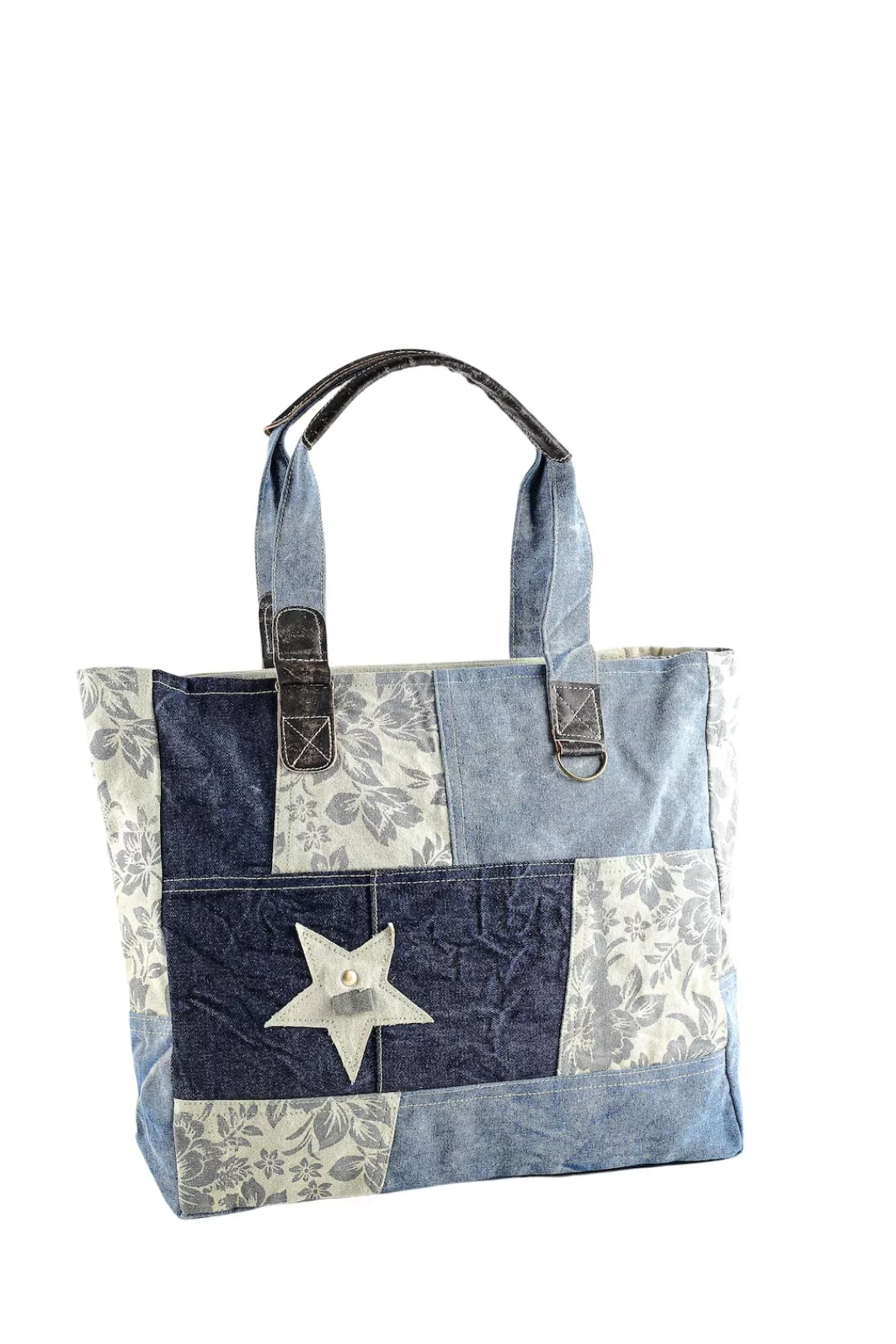 COLLEZIONE ALESSANDRO Schultertasche "Blume", aus Jeans Stoff mit Blumen un günstig online kaufen