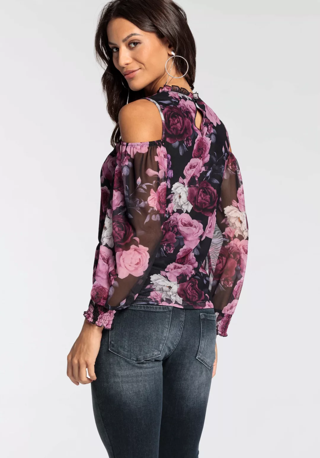 Melrose Langarmbluse mit elegantem Blumenprint - NEUE KOLLEKTION günstig online kaufen