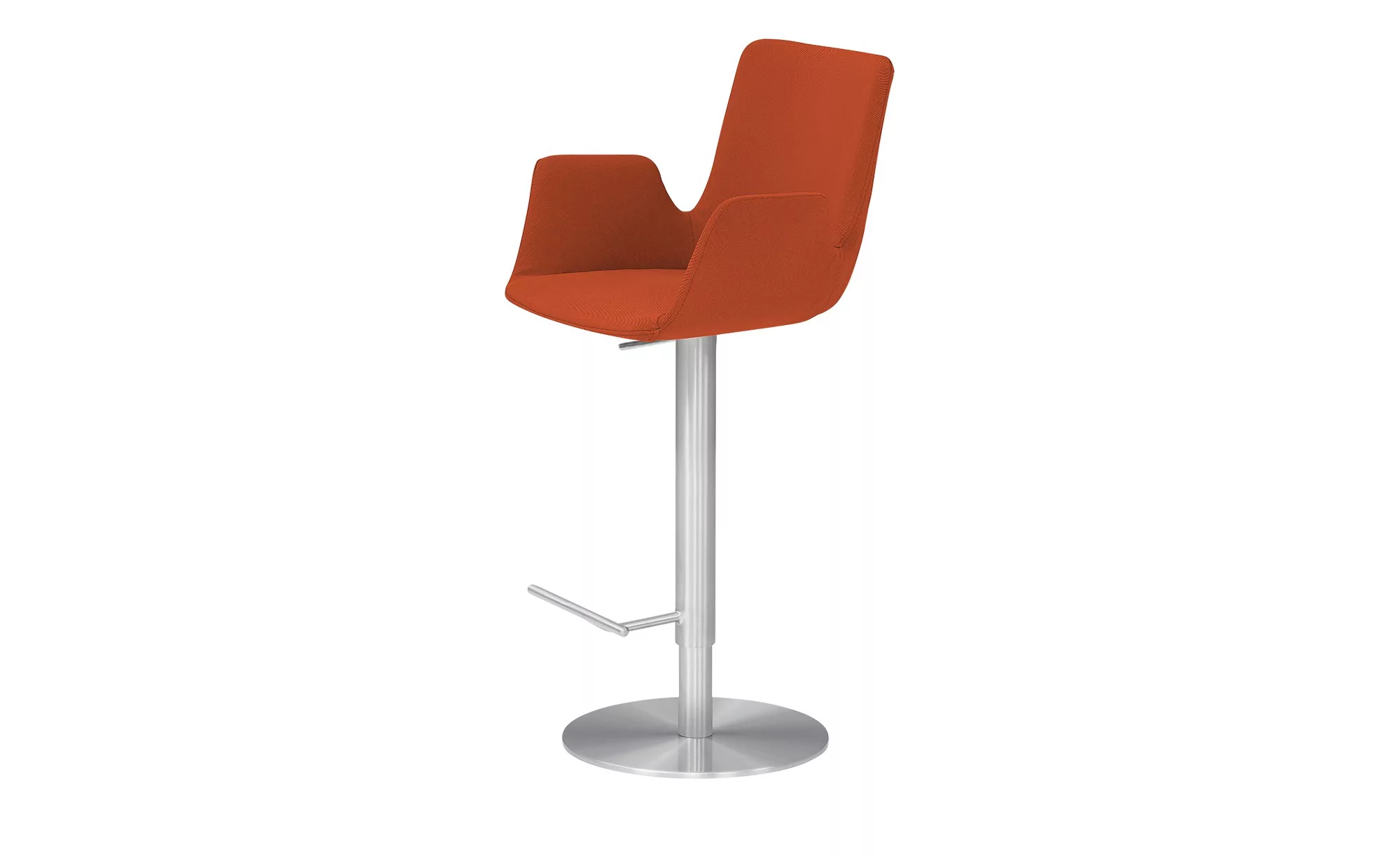 Barhocker  MyHelios ¦ orange ¦ Maße (cm): B: 52 T: 35 Stühle > Barhocker - günstig online kaufen